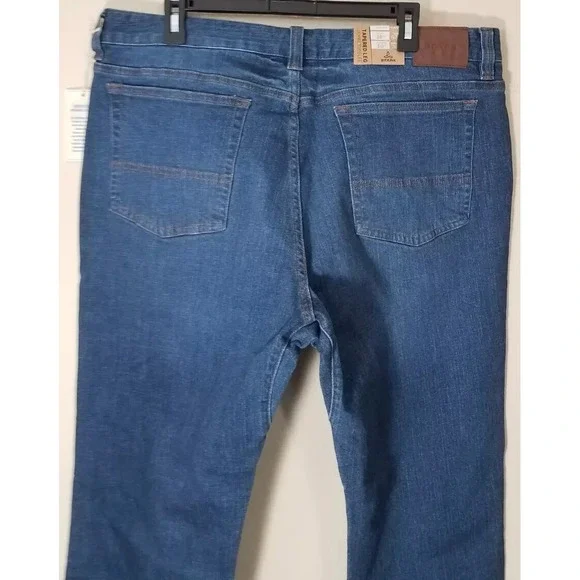 Prana Hillgard Slim Jeans Men 38x30 Tapered Denim Organic Medium Ozone Wash NEW